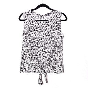 Adrianna Papell Knot Tie Sleeveless Top Medium